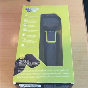 Sharper Image Black and Green Multiflex Shaver